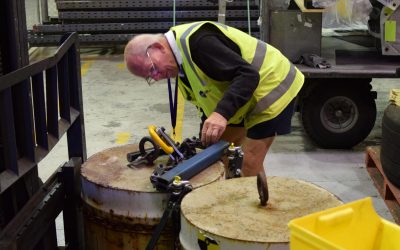 John inspecting the engine sling he designed. This will be used to lift the engine onto the aircraft for reinstallation. Feb 2017. John inspecting the engine sling he designed. This will be used to lift the engine onto the aircraft for reinstallation. Feb 2017.