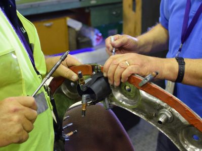 Assembling the fire seal, which will be installed between the engine and engine mount. Feb 2017.