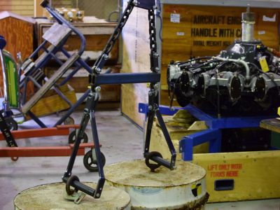 John's engine sling, ready for testing! Feb 2017.