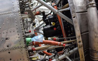 View showing the lines and engine frame between the engine dish pan and firewall. Feb 2017. View showing the lines and engine frame between the engine dish pan and firewall. Feb 2017.